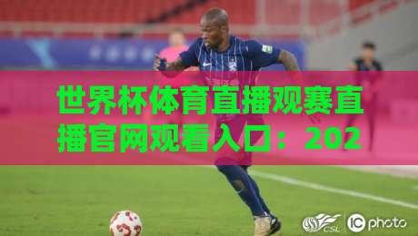 世界杯体育直播观赛直播官网观看入口：2026美加墨世界杯必收藏指南