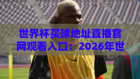世界杯买球地址直播官网观看入口:2026年世界杯观赛全攻略及安全指南 世界杯买球地址直播官网观看入口:2026年世界杯观赛全攻略及安全指南