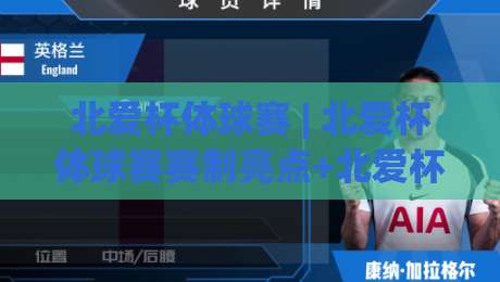北爱杯体球赛 | 北爱杯体球赛赛制亮点+北爱杯体球赛观赛体验与参与价值-今晚靠谱最火体育网早盘文字中文解说直播指南蓝光