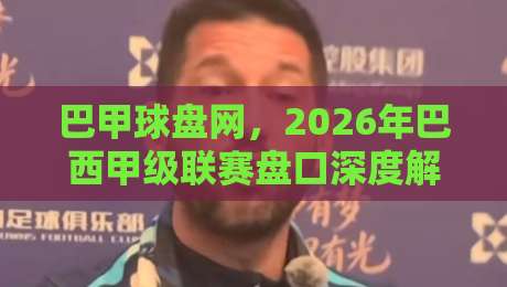 巴甲球盘网，2026年巴西甲级联赛盘口深度解析与实战技巧