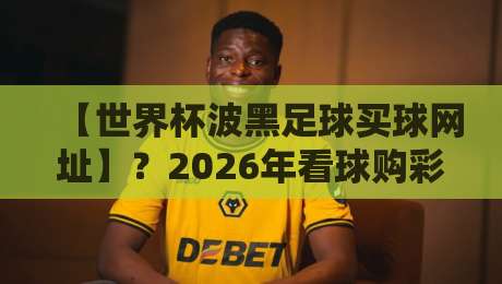【世界杯波黑足球买球网址】?2026年看球购彩的那些门道